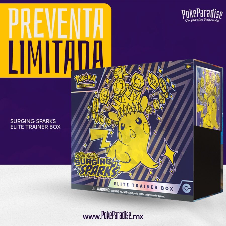 Pokémon SV08 Surging Sparks Elite Trainer Box (Preventa)