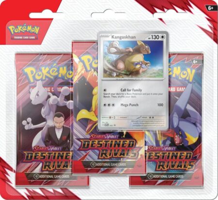 Pokémon TCG: Destined Rivals 3-Pack Blister – Promo Kangaskhan